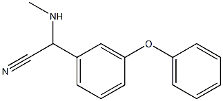 2-(methylamino)-2-(3-phenoxyphenyl)acetonitrile Struktur