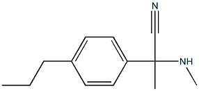 2-(methylamino)-2-(4-propylphenyl)propanenitrile Struktur