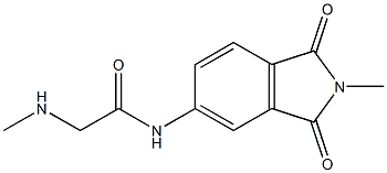 2-(methylamino)-N-(2-methyl-1,3-dioxo-2,3-dihydro-1H-isoindol-5-yl)acetamide Struktur