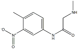 2-(methylamino)-N-(4-methyl-3-nitrophenyl)acetamide Struktur