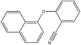 2-(naphthalen-1-yloxy)benzonitrile Struktur