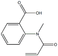 2-(N-methylprop-2-enamido)benzoic acid Struktur