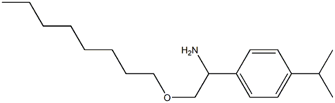 2-(octyloxy)-1-[4-(propan-2-yl)phenyl]ethan-1-amine Struktur