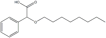 2-(octyloxy)-2-phenylacetic acid Struktur