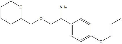 2-(oxan-2-ylmethoxy)-1-(4-propoxyphenyl)ethan-1-amine Struktur