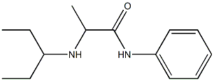 2-(pentan-3-ylamino)-N-phenylpropanamide Struktur