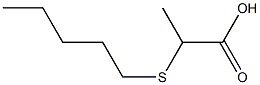 2-(pentylthio)propanoic acid Struktur