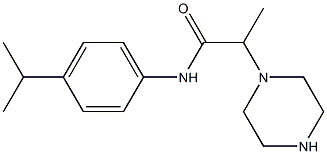 2-(piperazin-1-yl)-N-[4-(propan-2-yl)phenyl]propanamide Struktur