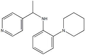 2-(piperidin-1-yl)-N-[1-(pyridin-4-yl)ethyl]aniline Struktur