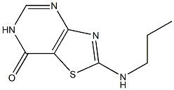 2-(propylamino)[1,3]thiazolo[4,5-d]pyrimidin-7(6H)-one Struktur