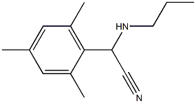 2-(propylamino)-2-(2,4,6-trimethylphenyl)acetonitrile Struktur