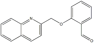 2-(quinolin-2-ylmethoxy)benzaldehyde Struktur