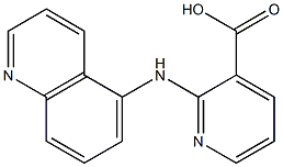 2-(quinolin-5-ylamino)pyridine-3-carboxylic acid Struktur