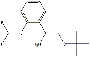 2-(tert-butoxy)-1-[2-(difluoromethoxy)phenyl]ethan-1-amine Struktur