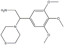 2-(thiomorpholin-4-yl)-2-(3,4,5-trimethoxyphenyl)ethan-1-amine Struktur