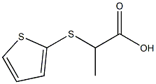 2-(thiophen-2-ylsulfanyl)propanoic acid Struktur