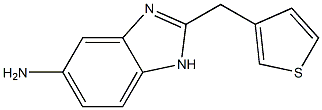 2-(thiophen-3-ylmethyl)-1H-1,3-benzodiazol-5-amine Struktur