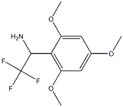 2,2,2-trifluoro-1-(2,4,6-trimethoxyphenyl)ethan-1-amine Struktur