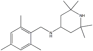 2,2,6,6-tetramethyl-N-[(2,4,6-trimethylphenyl)methyl]piperidin-4-amine Struktur