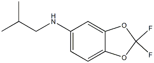 2,2-difluoro-N-(2-methylpropyl)-2H-1,3-benzodioxol-5-amine Struktur