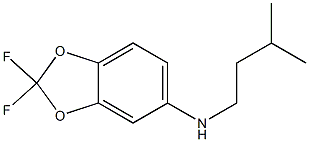 2,2-difluoro-N-(3-methylbutyl)-2H-1,3-benzodioxol-5-amine Struktur