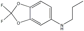 2,2-difluoro-N-propyl-2H-1,3-benzodioxol-5-amine Struktur