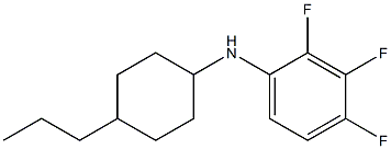 2,3,4-trifluoro-N-(4-propylcyclohexyl)aniline Struktur