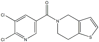 2,3-dichloro-5-{4H,5H,6H,7H-thieno[3,2-c]pyridin-5-ylcarbonyl}pyridine Struktur