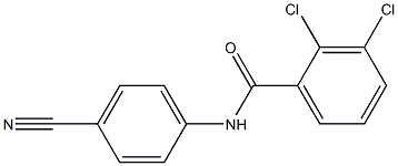 2,3-dichloro-N-(4-cyanophenyl)benzamide Struktur