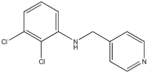 2,3-dichloro-N-(pyridin-4-ylmethyl)aniline Struktur