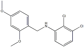 2,3-dichloro-N-[(2,4-dimethoxyphenyl)methyl]aniline Struktur