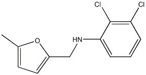 2,3-dichloro-N-[(5-methylfuran-2-yl)methyl]aniline Struktur