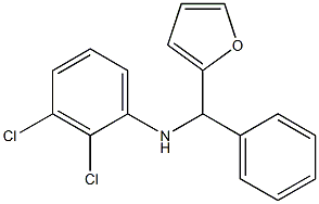 2,3-dichloro-N-[furan-2-yl(phenyl)methyl]aniline Struktur