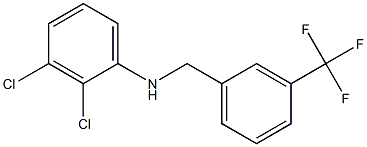 2,3-dichloro-N-{[3-(trifluoromethyl)phenyl]methyl}aniline Struktur