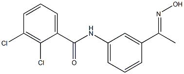 2,3-dichloro-N-{3-[1-(hydroxyimino)ethyl]phenyl}benzamide Struktur