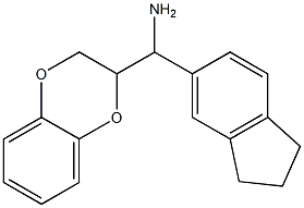 2,3-dihydro-1,4-benzodioxin-2-yl(2,3-dihydro-1H-inden-5-yl)methanamine Struktur