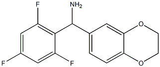 2,3-dihydro-1,4-benzodioxin-6-yl(2,4,6-trifluorophenyl)methanamine Struktur