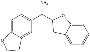 2,3-dihydro-1-benzofuran-2-yl(2,3-dihydro-1-benzofuran-5-yl)methanamine Struktur