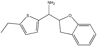 2,3-dihydro-1-benzofuran-2-yl(5-ethylthiophen-2-yl)methanamine Struktur