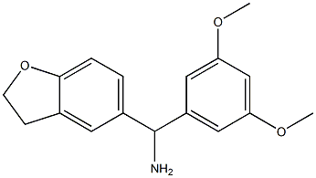 2,3-dihydro-1-benzofuran-5-yl(3,5-dimethoxyphenyl)methanamine Struktur