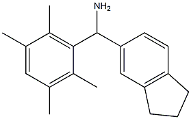 2,3-dihydro-1H-inden-5-yl(2,3,5,6-tetramethylphenyl)methanamine Struktur