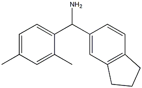 2,3-dihydro-1H-inden-5-yl(2,4-dimethylphenyl)methanamine Struktur