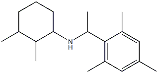 2,3-dimethyl-N-[1-(2,4,6-trimethylphenyl)ethyl]cyclohexan-1-amine Struktur