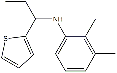 2,3-dimethyl-N-[1-(thiophen-2-yl)propyl]aniline Struktur