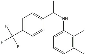 2,3-dimethyl-N-{1-[4-(trifluoromethyl)phenyl]ethyl}aniline Struktur