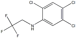 2,4,5-trichloro-N-(2,2,2-trifluoroethyl)aniline Struktur