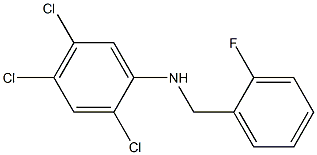 2,4,5-trichloro-N-[(2-fluorophenyl)methyl]aniline Struktur