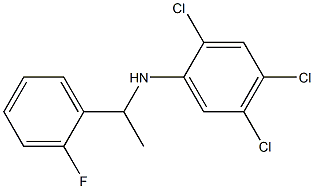 2,4,5-trichloro-N-[1-(2-fluorophenyl)ethyl]aniline Struktur