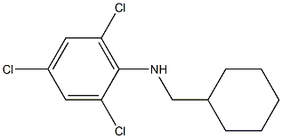 2,4,6-trichloro-N-(cyclohexylmethyl)aniline Struktur