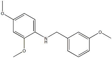 2,4-dimethoxy-N-[(3-methoxyphenyl)methyl]aniline Struktur